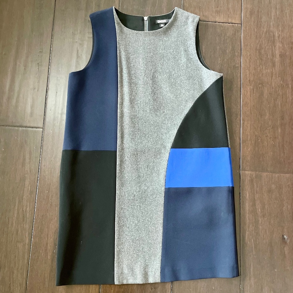 SALE! DKNY Color Block Sleeveless Tunic Dress ~ Size L (WITH POCKETS!)